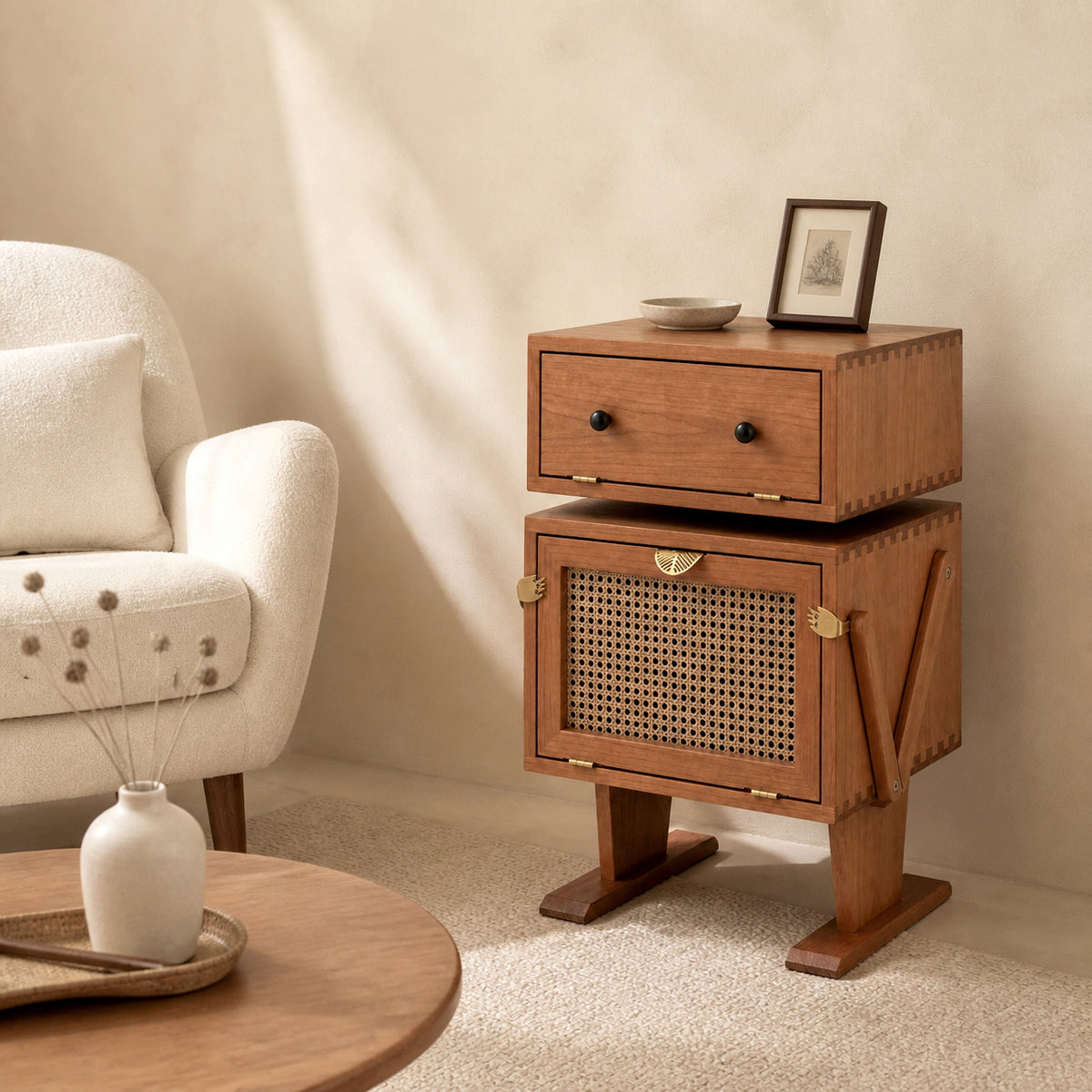 Wooden Robot Cabinet