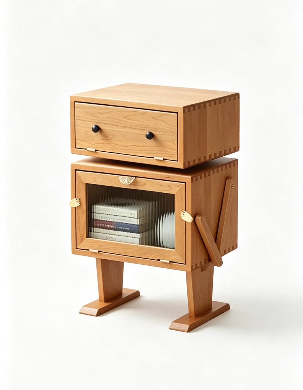 Wooden Robot Cabinet
